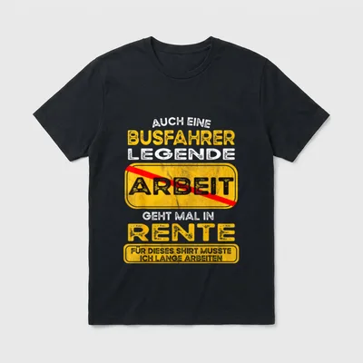 Busfahrer Abschiedsgeschenk Kollegen Busfahrer T-Shirt – Klassisches T-Shirt in Schwarz