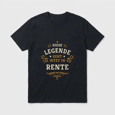 Diese Legende geht jetzt T-Shirt – Klassisches T-Shirt in Schwarz