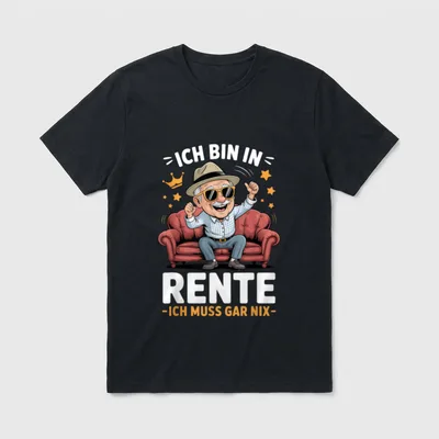 Legendäre Rentner Sprüche Rente Dauerurlauber T-Shirt – Klassisches T-Shirt in Schwarz