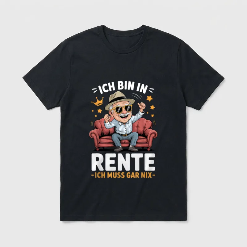 Legendäre Rentner Sprüche Rente Dauerurlauber T-Shirt – Klassisches T-Shirt in Schwarz