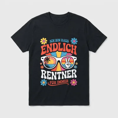 Rente Spruch Lustig Renteneintritt T-Shirt – Klassisches T-Shirt in Schwarz