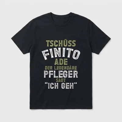 Pfleger Rente Rentner Lustige T-Shirt – Klassisches T-Shirt in Schwarz