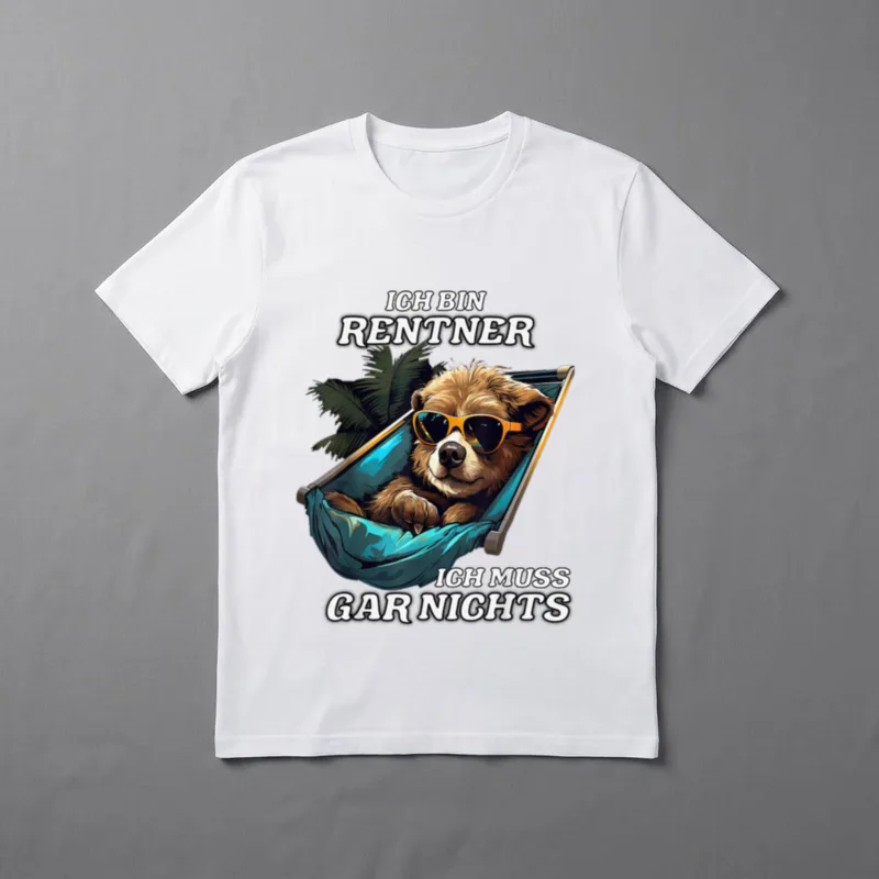 Rentner ohne Arbeit T-Shirt – Klassisches T-Shirt in Schwarz