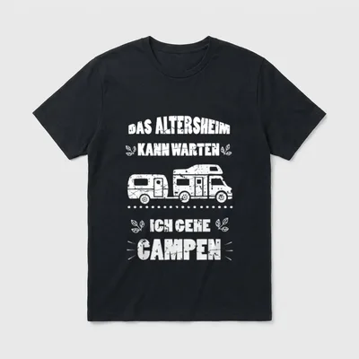 Rentner Wohnmobil Lustig Ruhestand Rente & Ruhestand T-Shirt – Klassisches T-Shirt in Schwarz