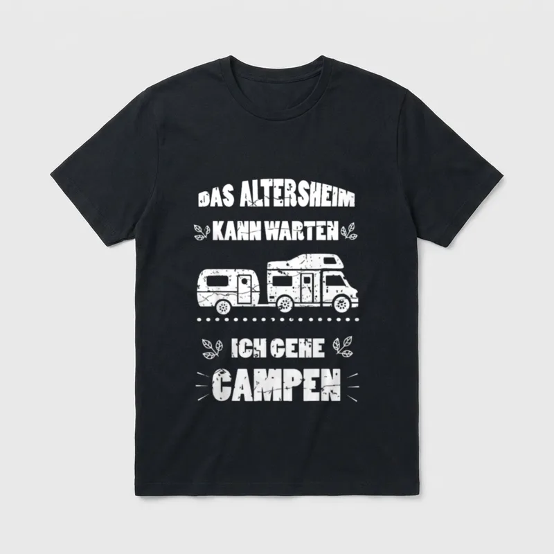 Rentner Wohnmobil Lustig Ruhestand Rente & Ruhestand T-Shirt – Klassisches T-Shirt in Schwarz