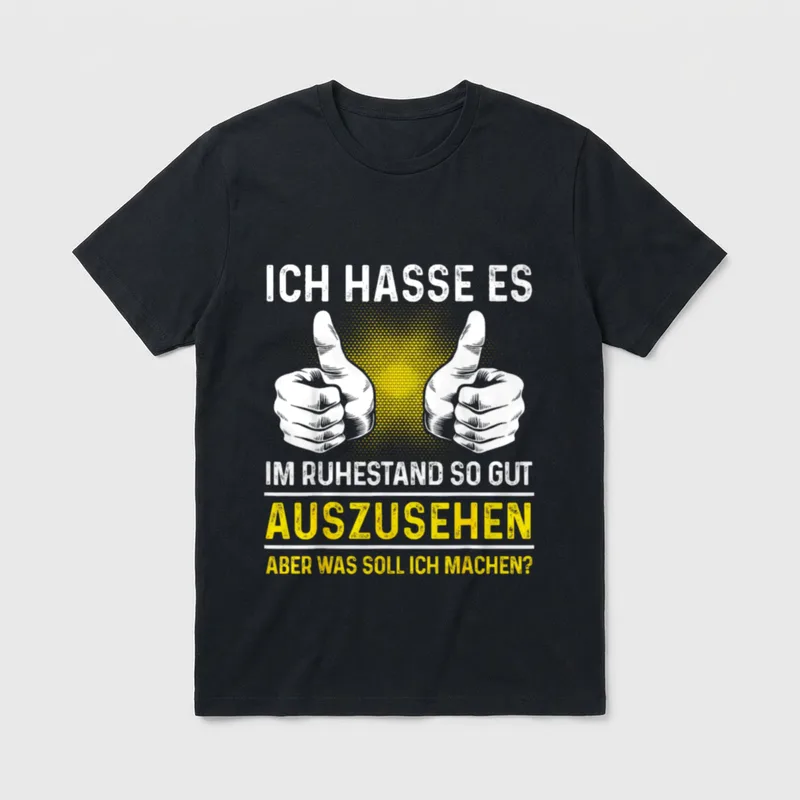 Lustiges Rentner im Ruhestand gut T-Shirt – Klassisches T-Shirt in Schwarz