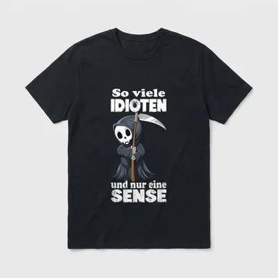 So Viele Idioten Sarkasmus & Ironie T-Shirt – Klassisches T-Shirt in Schwarz