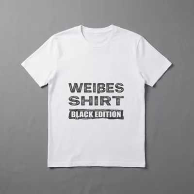Sarkasmus Black Edition Weißes T-Shirt – Klassisches T-Shirt in Schwarz
