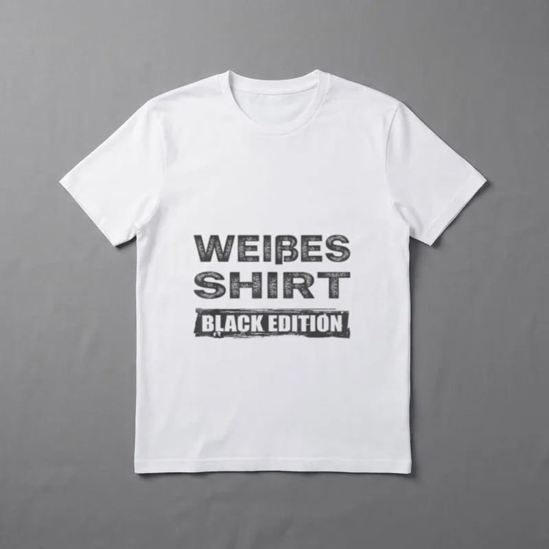 Sarkasmus Black Edition Weißes T-Shirt – Klassisches T-Shirt in Schwarz
