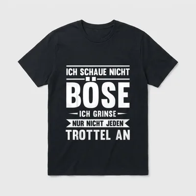 Lustiger ironischer Spruch Ich T-Shirt – Klassisches T-Shirt in Schwarz