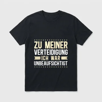Sarkasmus Lustiger Spruch Humor T-Shirt – Klassisches T-Shirt in Schwarz
