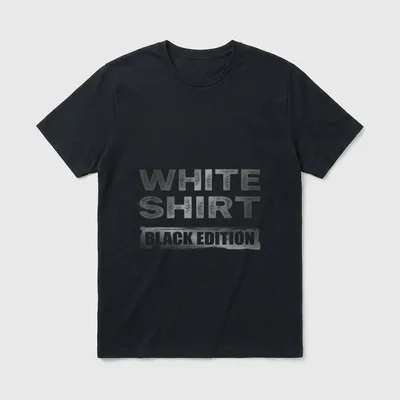 Sarkasmus Black Edition White T-Shirt – Klassisches T-Shirt in Schwarz