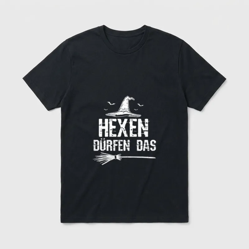 Hexe Böse Alte Frau T-Shirt – Klassisches T-Shirt in Schwarz