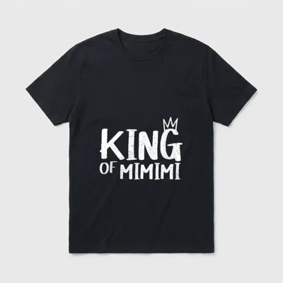 King of Mimimi Statment T-Shirt – Klassisches T-Shirt in Schwarz