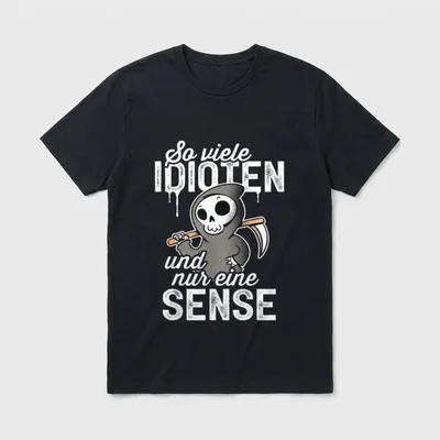 Sarkasmus Zitat T-Shirt – Klassisches T-Shirt in Schwarz