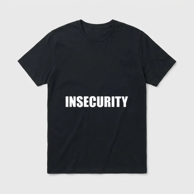 Unsicherheit Lustiges sarkastisches lustiges T-Shirt – Klassisches T-Shirt in Schwarz