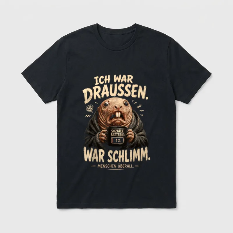 Sarkasmus Ironie Sarkastischer Spruch T-Shirt – Klassisches T-Shirt in Schwarz