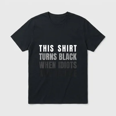 Lustige Sarkasmus Ironie Idioten T-Shirt – Klassisches T-Shirt in Schwarz