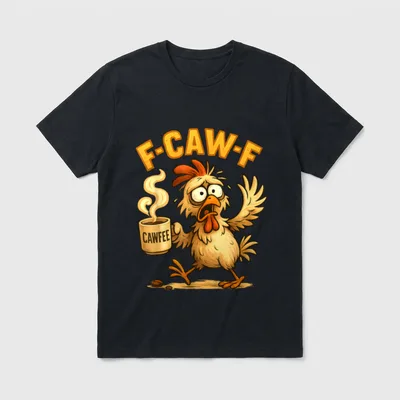 F-CAW-F Huhn Lustig Sarkasmus T-Shirt – Klassisches T-Shirt in Schwarz