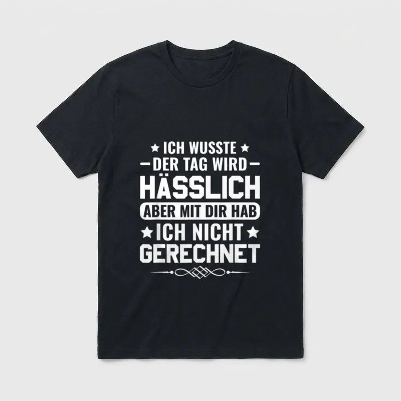 Sarkasmus Spruch Ich wusste T-Shirt – Klassisches T-Shirt in Schwarz