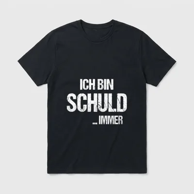 Sarkasmus Ich Bin Schuld T-Shirt – Klassisches T-Shirt in Schwarz