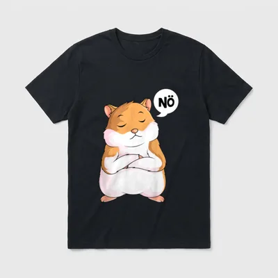Hamster ironischer sarkastischer Spruch T-Shirt – Klassisches T-Shirt in Schwarz