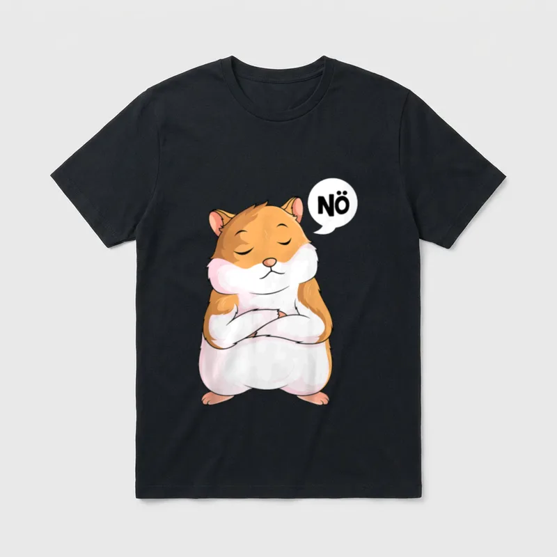 Hamster ironischer sarkastischer Spruch T-Shirt – Klassisches T-Shirt in Schwarz