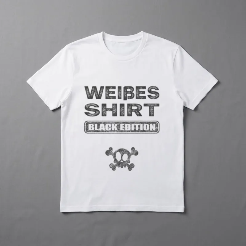 Sarkasmus Weißes Shirt T-Shirt – Klassisches T-Shirt in Schwarz