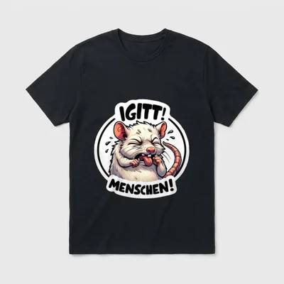 Igitt Menschen Ich hasse T-Shirt – Klassisches T-Shirt in Schwarz