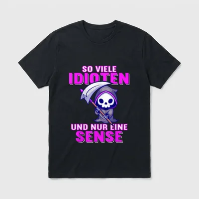 Zynisch Humor T-Shirt – Klassisches T-Shirt in Schwarz