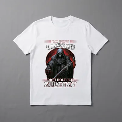 Reaper Motiv T-Shirt – Klassisches T-Shirt in Schwarz