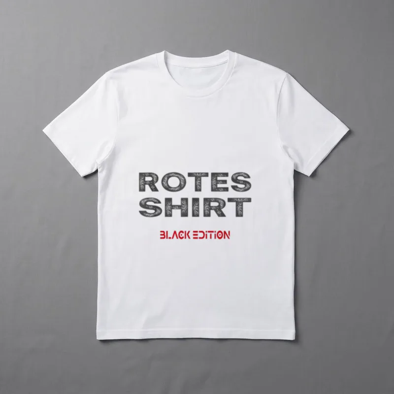 Sarkasmus Black Edition Rotes T-Shirt – Klassisches T-Shirt in Schwarz
