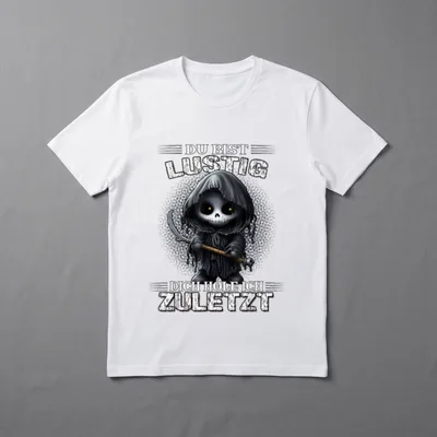 Reaper Design T-Shirt – Klassisches T-Shirt in Schwarz