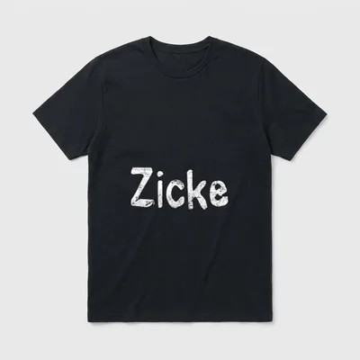 Zicke Selbstironie schlichte Design T-Shirt – Klassisches T-Shirt in Schwarz