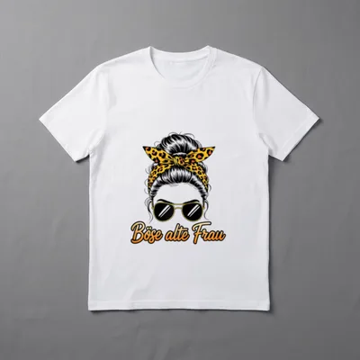 Lustig Böse alte Frau Sarkasmus & Ironie T-Shirt – Klassisches T-Shirt in Schwarz