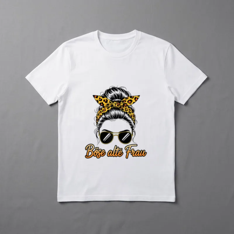 Lustig Böse alte Frau Sarkasmus & Ironie T-Shirt – Klassisches T-Shirt in Schwarz