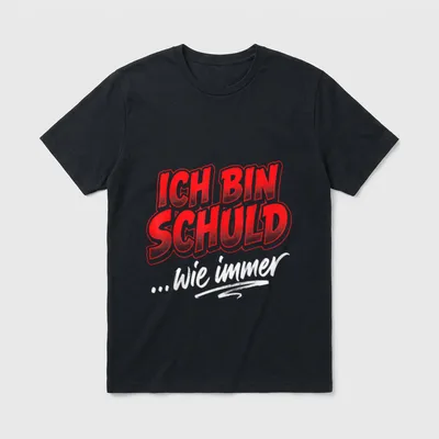 Ich Bin Schuld Wie Sarkasmus & Ironie T-Shirt – Klassisches T-Shirt in Schwarz