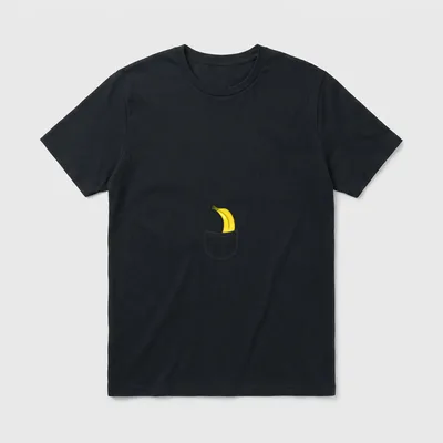 And Banana Bananen Grafik T-Shirt – Klassisches T-Shirt in Schwarz