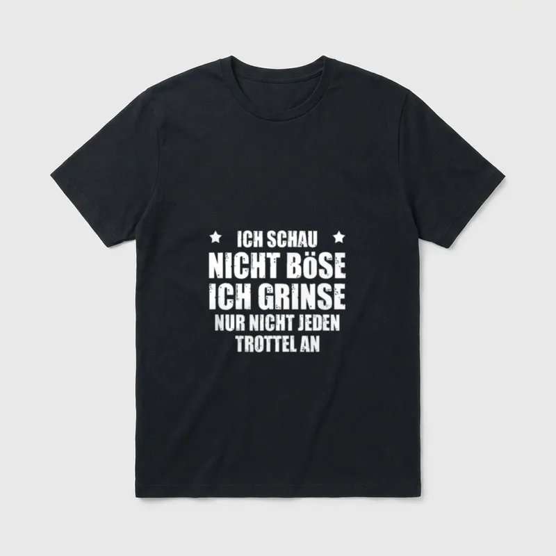 Ich Schau Nicht Böse Lustiger T-Shirt – Klassisches T-Shirt in Schwarz