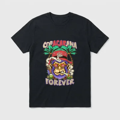 Sarkastische Kleidung Copacabana Forever T-Shirt – Klassisches T-Shirt in Schwarz
