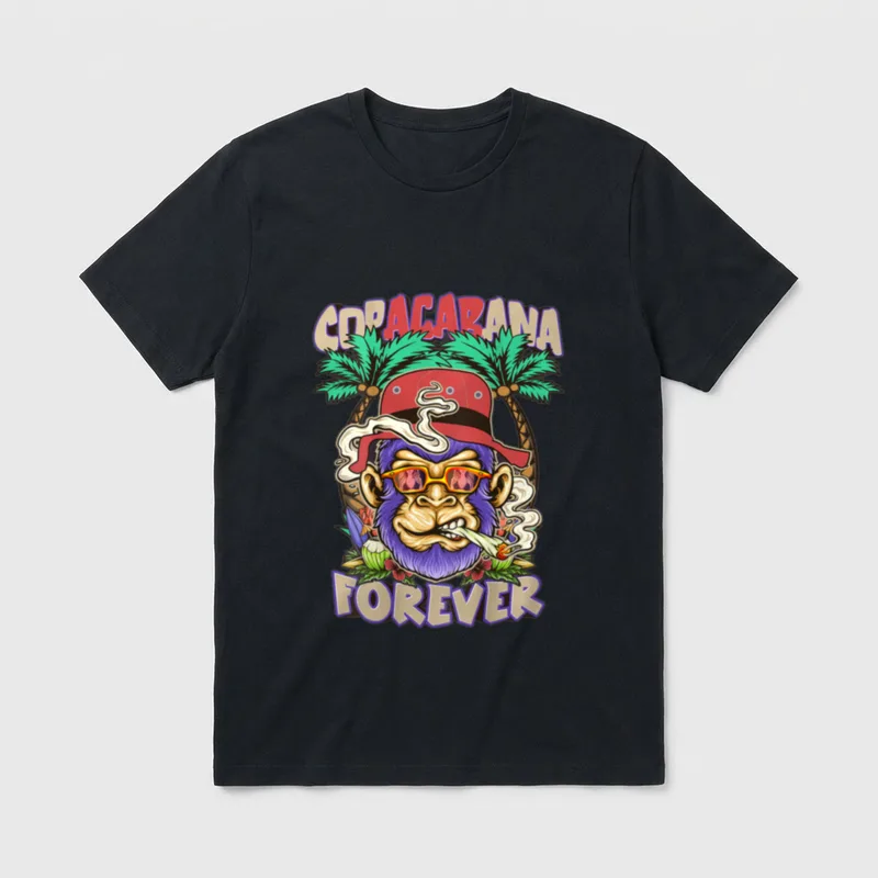 Sarkastische Kleidung Copacabana Forever T-Shirt – Klassisches T-Shirt in Schwarz