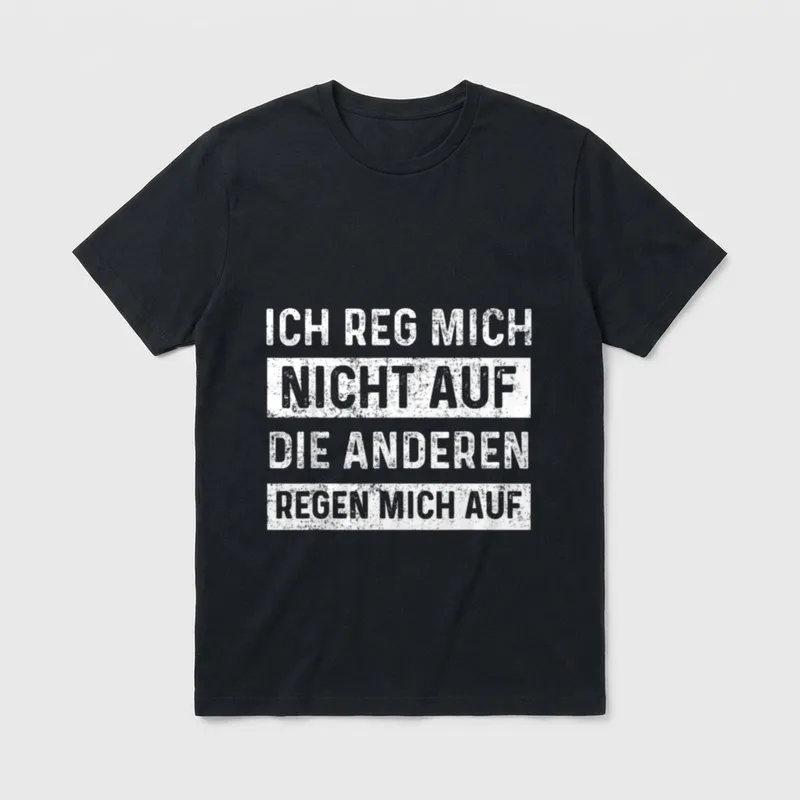 Aufregen Zicken Choleriker Sarkasmus T-Shirt – Klassisches T-Shirt in Schwarz