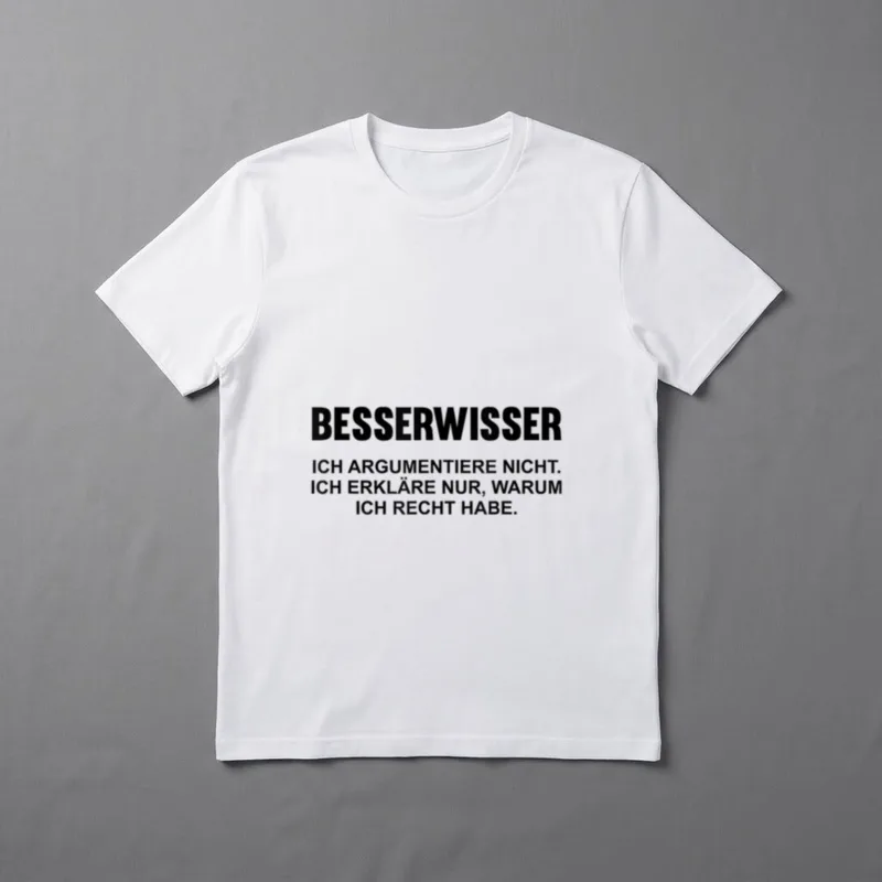 Besserwisser Spruch Spaß Ironie T-Shirt – Klassisches T-Shirt in Schwarz