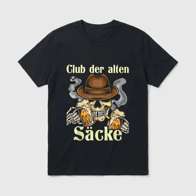 Club der alten Säcke T-Shirt – Klassisches T-Shirt in Schwarz