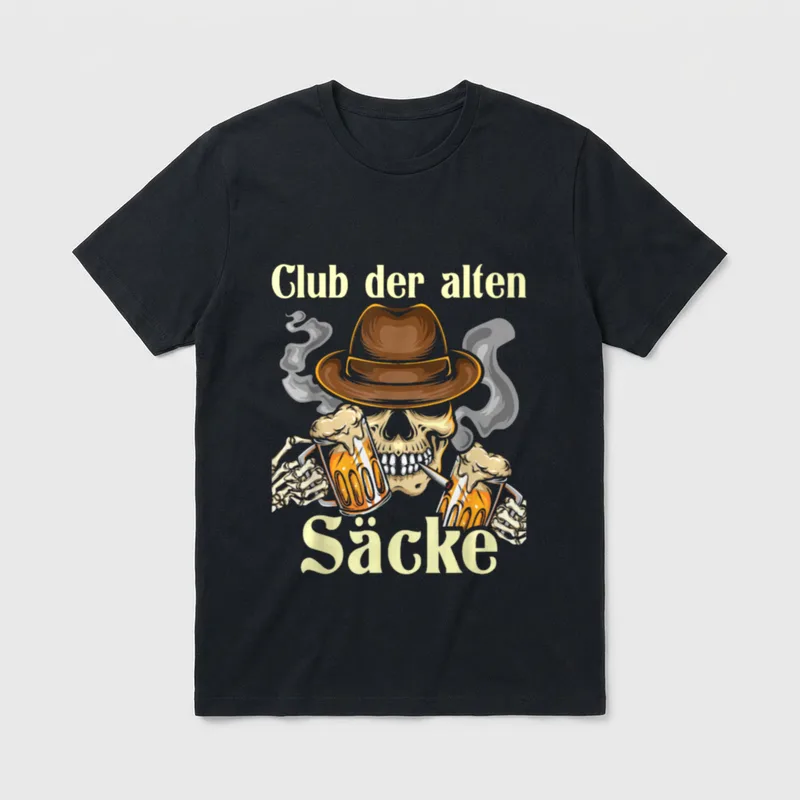 Club der alten Säcke T-Shirt – Klassisches T-Shirt in Schwarz