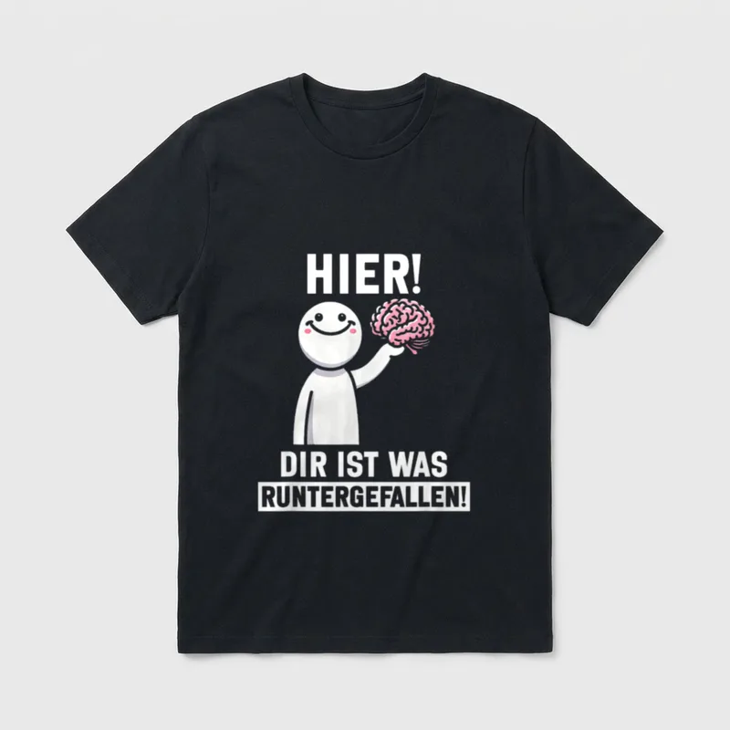 Hier Dir Ist Was Sarkasmus & Ironie T-Shirt – Klassisches T-Shirt in Schwarz