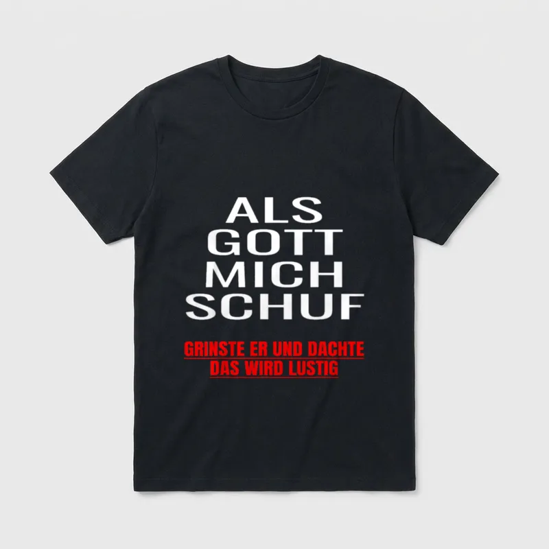 Selbstironie Design T-Shirt – Klassisches T-Shirt in Schwarz