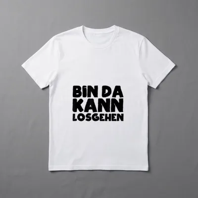 Bin Da Kann Losgehen Sarkasmus & Ironie T-Shirt – Klassisches T-Shirt in Schwarz