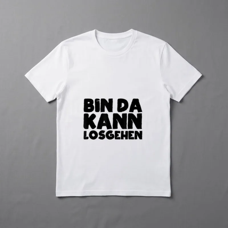 Bin Da Kann Losgehen Sarkasmus & Ironie T-Shirt – Klassisches T-Shirt in Schwarz