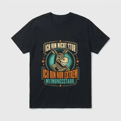 Extrem Meinungsstabil T-Shirt – Klassisches T-Shirt in Schwarz